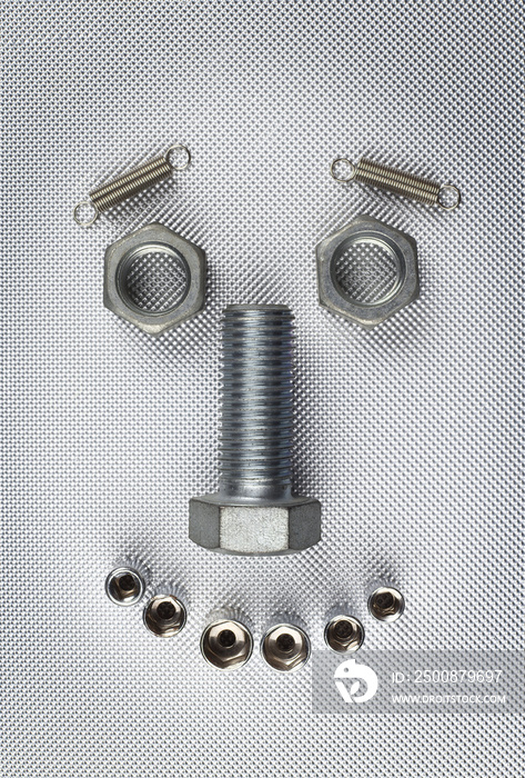 face of bolt and nuts