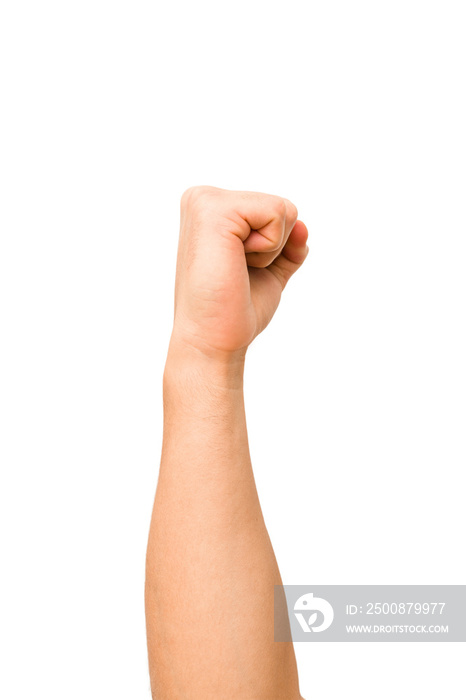 caucasian hands gesturing isolated on a white background