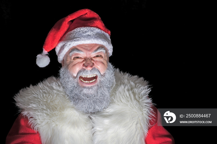 Dangerous, mysterious and evil Santa Claus