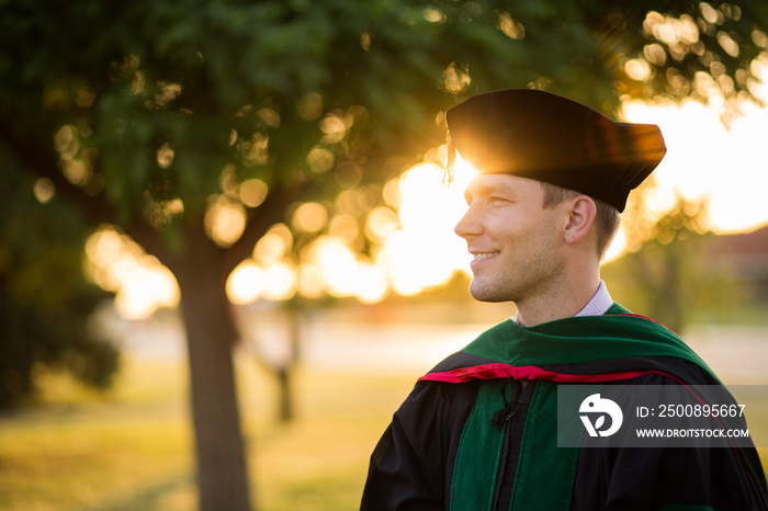 Graduate in  Cap and Gown