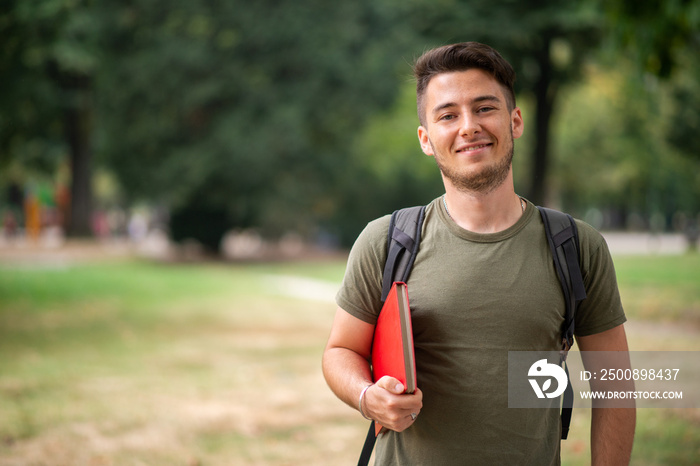 Student at the park