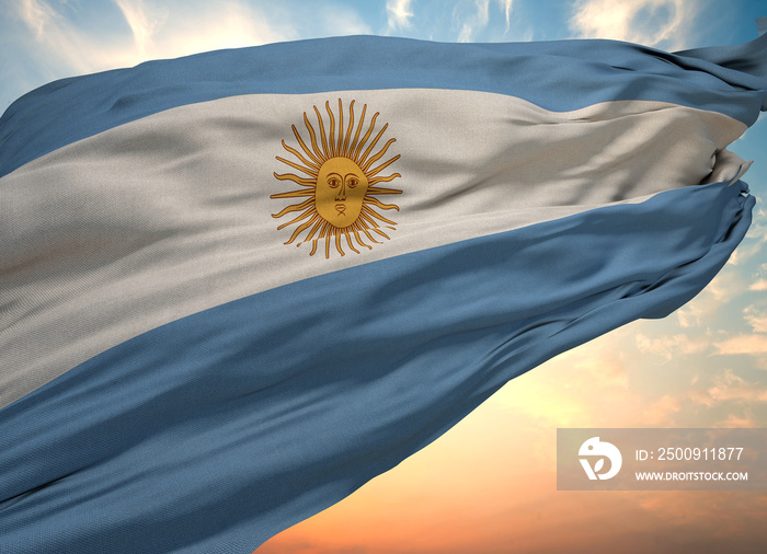 Argentina Flag, Waving flag