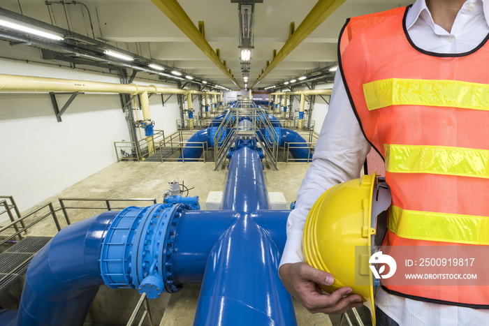 Backwash water Pipeline in Water Treatment Plant