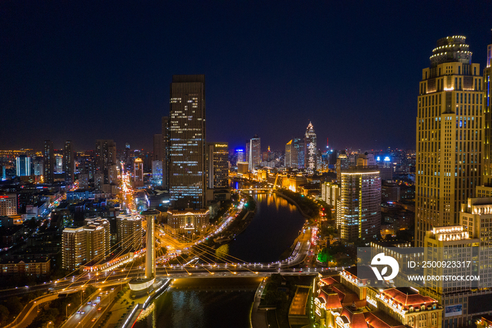 天津城市夜景