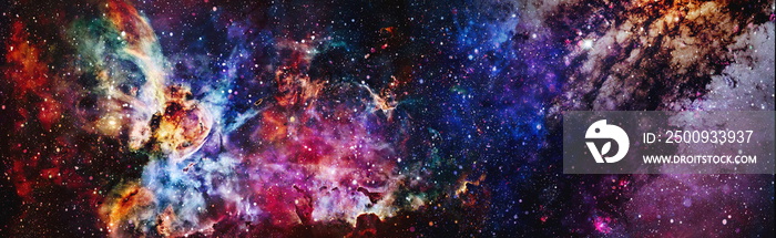 Mystical beautiful space. Unforgettable diverse space background Elements of this image furnished by NASA