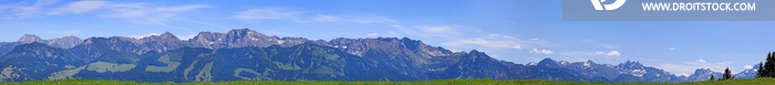 Allgäu - Panorama - Bergkette - Alpen