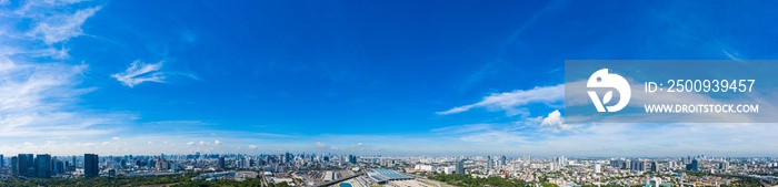 Supersize panorama blue sky with clouds on the sky as background