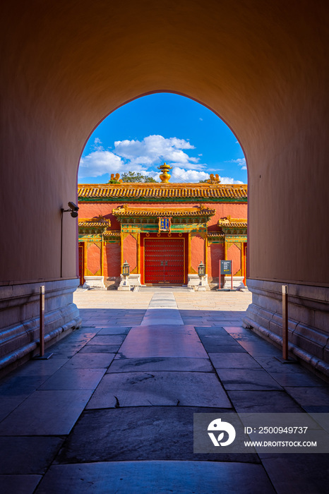 北京故宫宫门门洞