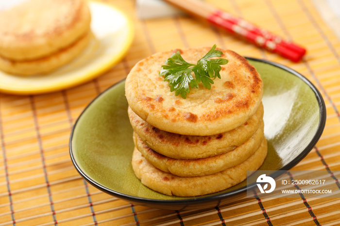 小米黄豆面煎饼