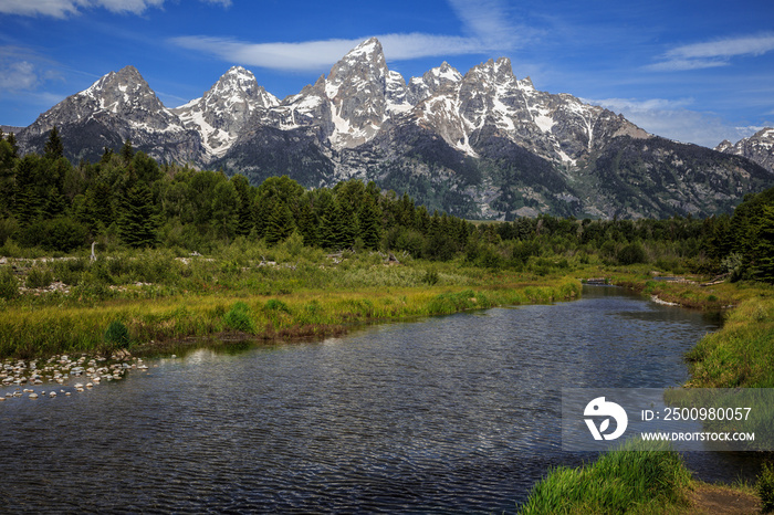 Grand Teton Range from Schwabacher Landing