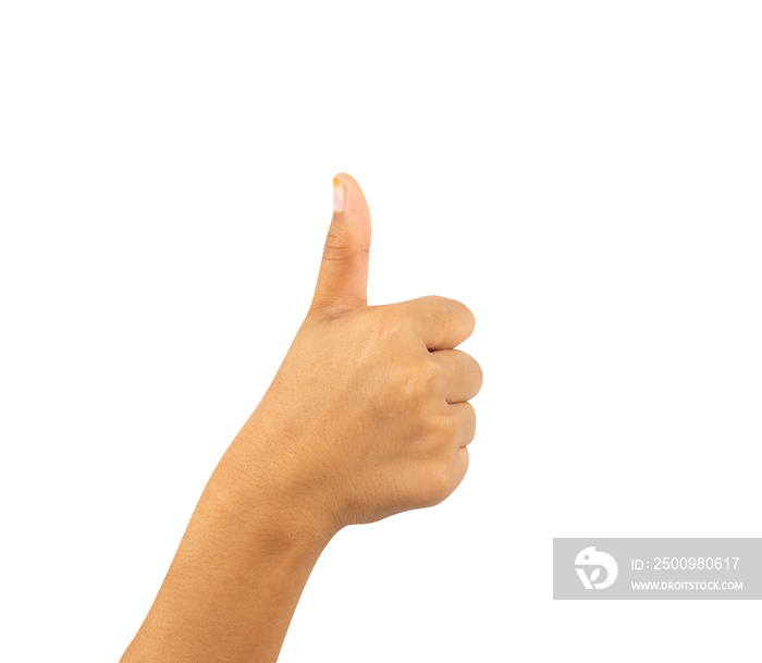 thumb up isolated sign isolated