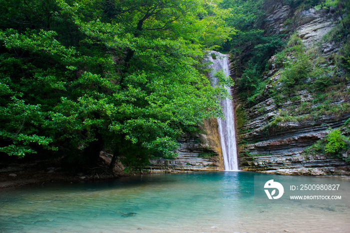 waterfall in forest