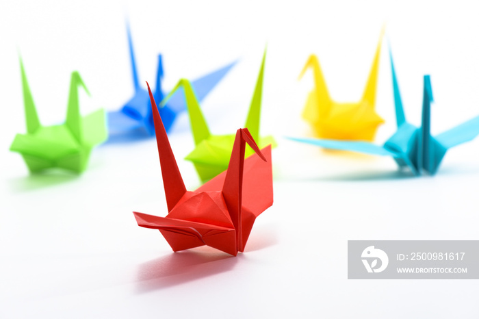 Origami cranes