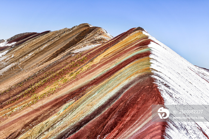 Vinicunca, Cusco Region, Peru. Rainbow mountains.