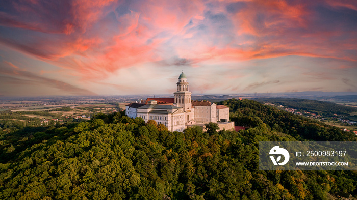 Aerial View of Pannonhalma Archabbey Hungary