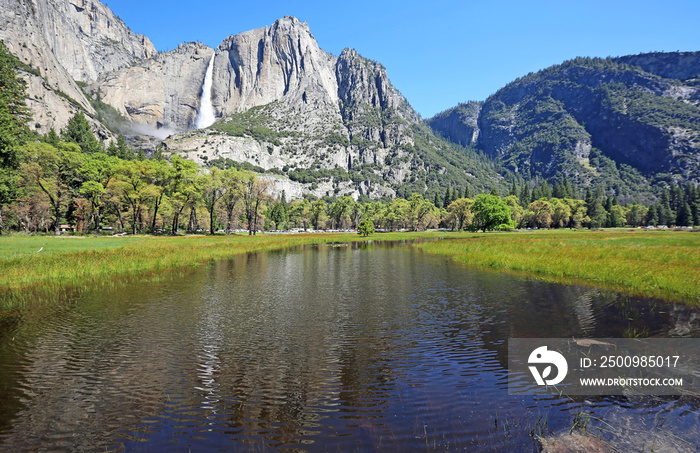 Flooded Cooks Meadow - Yosemite NP, California