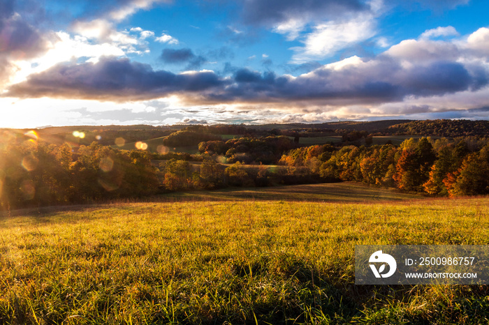 colorful autumn landscape image taken in Western Maryland.