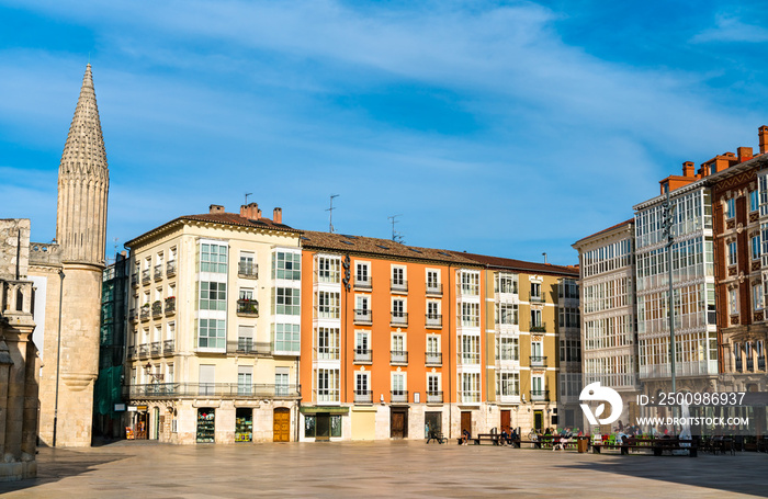 Architecture of Burgos, the historic capital of Castile in Spain