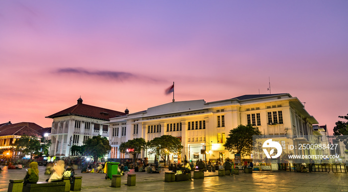 Jakarta Kota Post Office, a Dutch colonial building in Jakarta, the capital of Indonesia