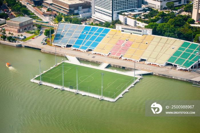 soccer field at Marina Bay Sands Singapore