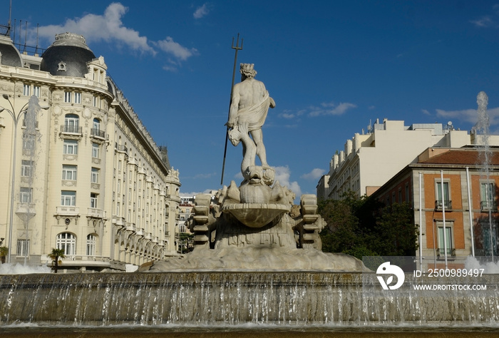 Neptune Square of Madrid, Spain