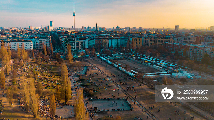 City Landscape Buildings Landmarks Berlin Germany Deutschland Europe Mauerpark