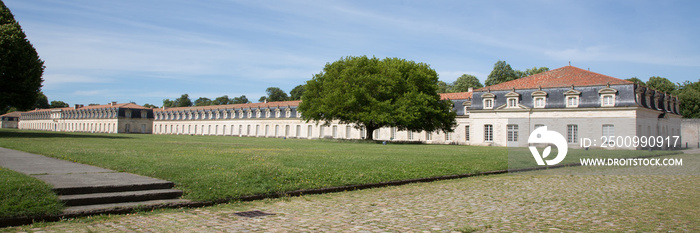 large Panorama of the corderie royale in Rochefort, France, Europe