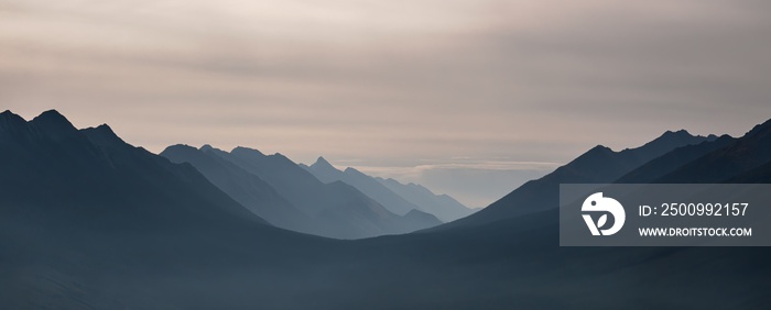 Looking at Sundance Canyon near Sulphur Mountain from Edith Pass Trail in Banff, AB