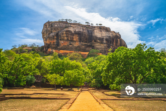 sigiriya, lion rock, ancient fortress in sri lanka