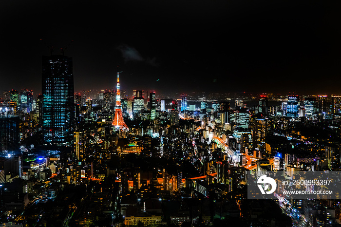 六本木の夜景　Night view of Roppongi, Minato Ward, Tokyo