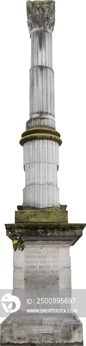 Isolated PNG cutout of a Roman ruin on a transparent background, ideal for photobashing, matte-painting, concept art