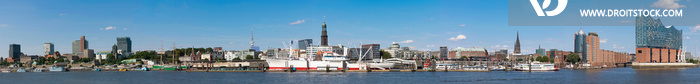 Hamburger Hafen Skyline Panorama