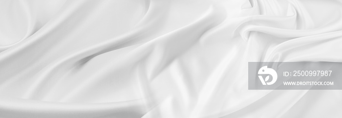 White silk fabric texture