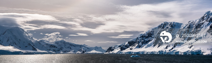 Mountains along the Neumayer Channel, Antarctic Peninsula, Antarctica