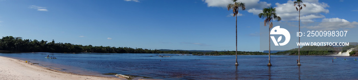 View of  the lagoon in Canaima  National Park (Bolivar, Venezuela).