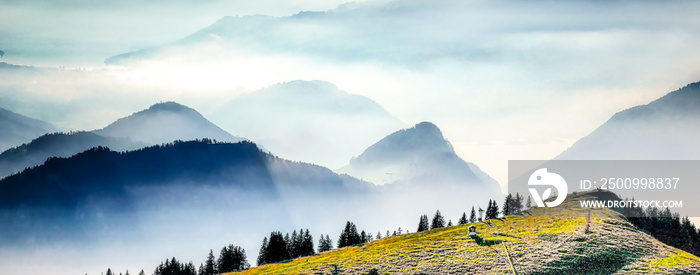 landscape with mountains