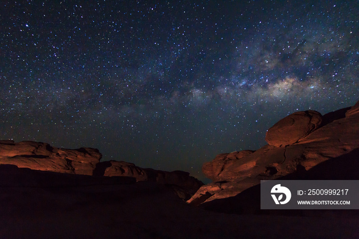 milky way at stone mountain / Milky way on the sky / Sam Phan Bok