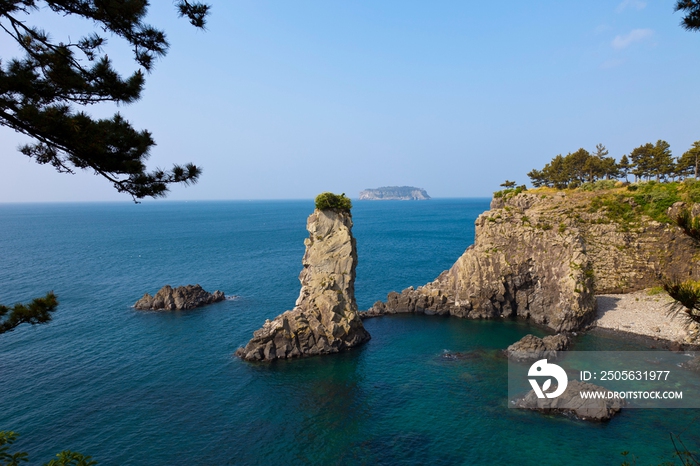 韩国济州岛独立岩