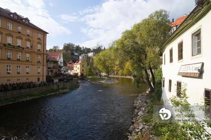 捷克克鲁娒洛夫老城(Krumlov) 伏尔塔瓦河