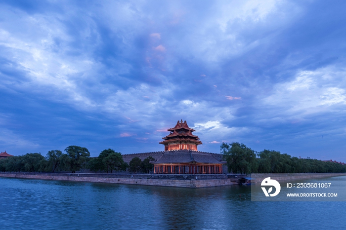 北京角楼夜景