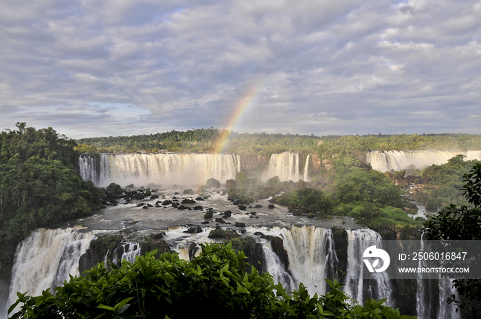 Rainbow over Iguazu Falls