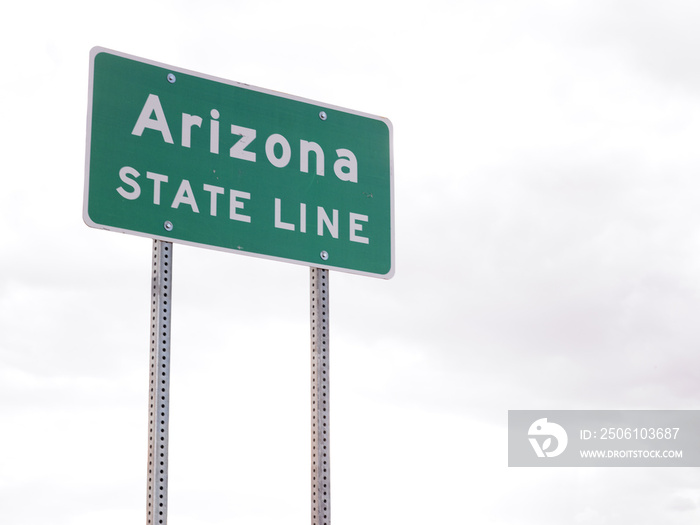 Arizona State Line Road Sign