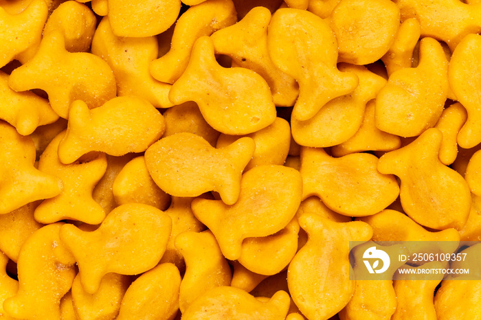 Goldfish Crackers Texture Background