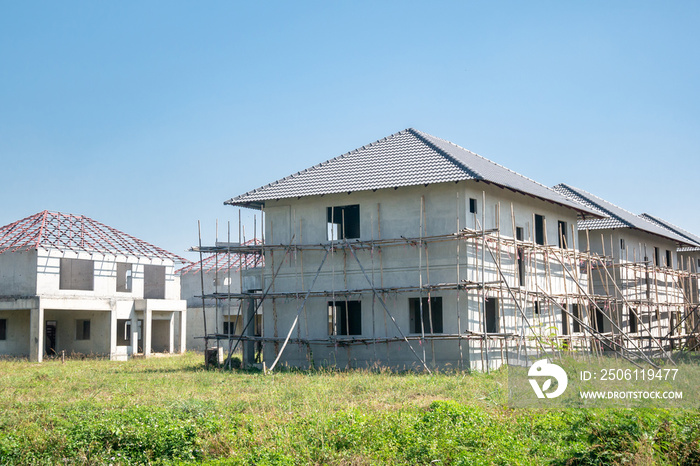 建筑工地预制系统在建住宅新房