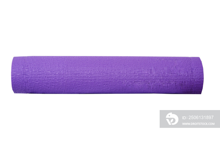 白底紫罗兰色瑜伽垫