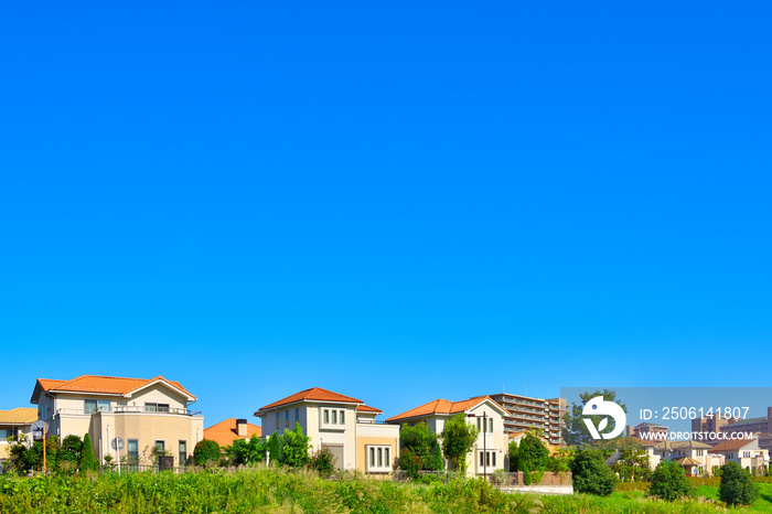 日本の住宅地、東京郊外　Japans residential area, suburbs of Tokyo 