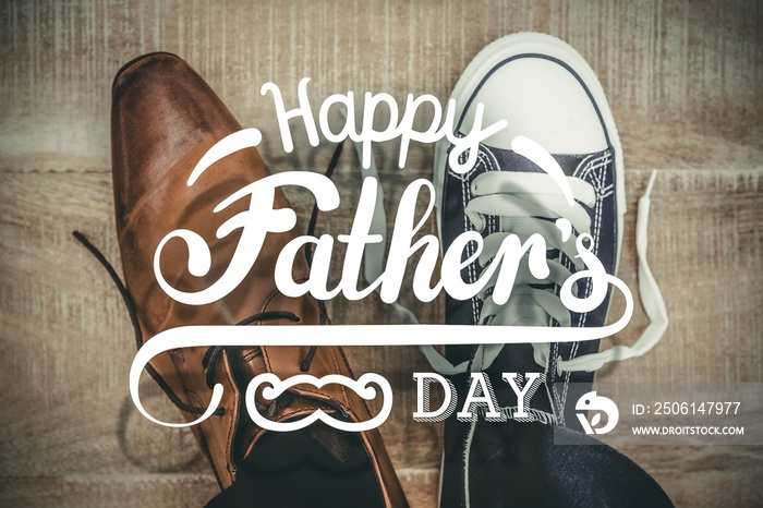 Composite image of fathers day greeting