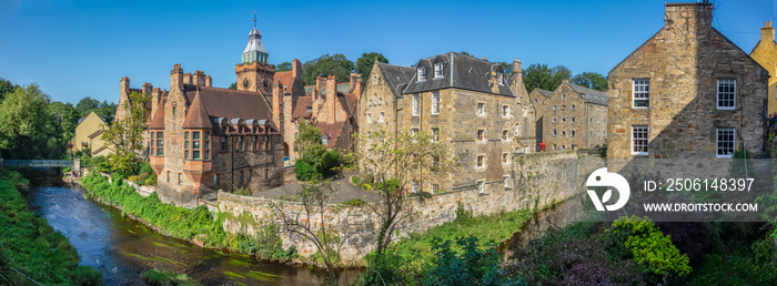 Panorama Of The Dean Village In Edinburgh