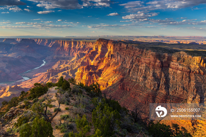 The Colorado River Through the Grand Canyon, Arizona, USA.