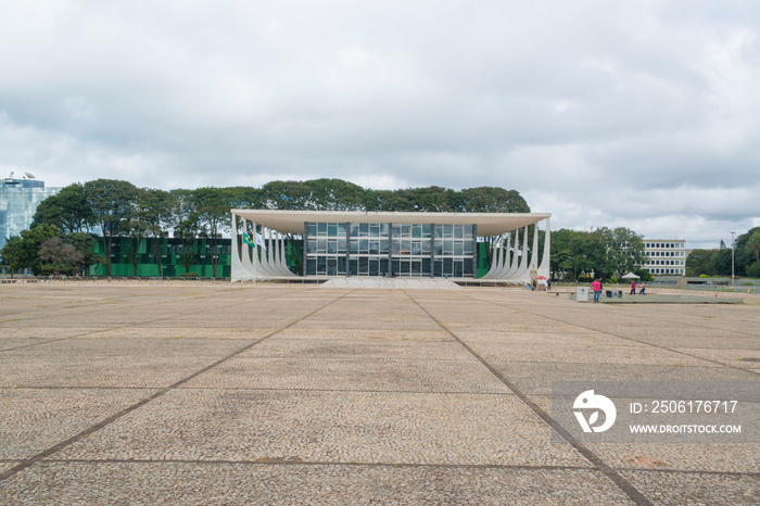 A view of STF building in Brasilia, Brazil